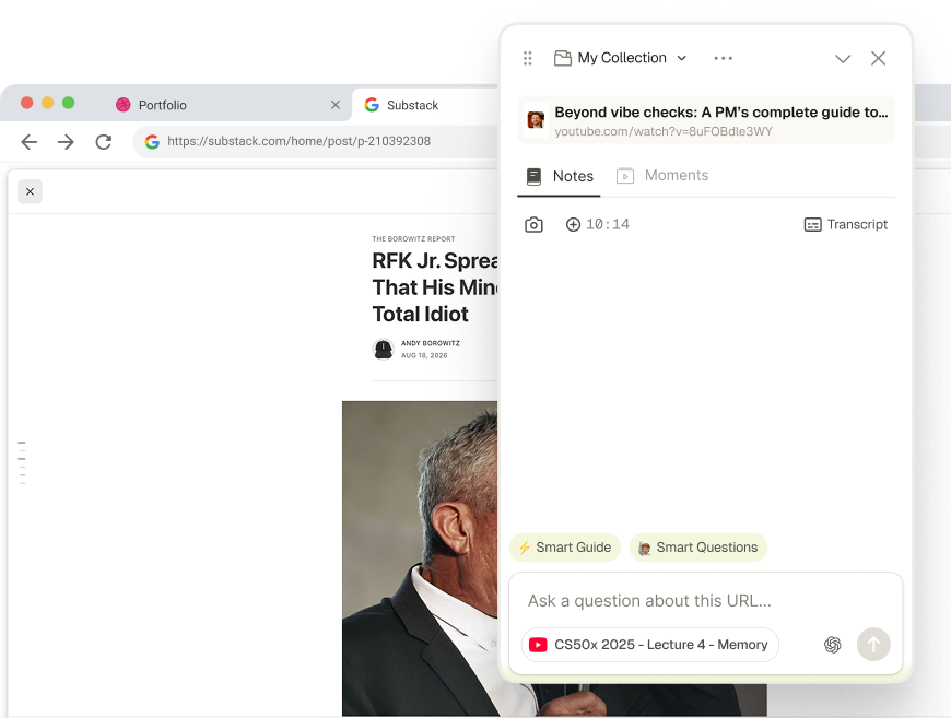 Gistr browser extension